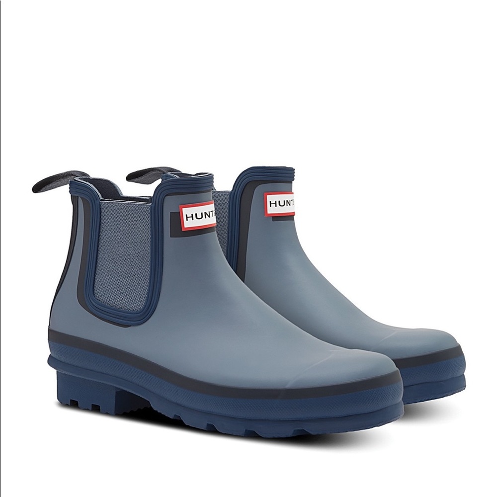 Hunter Blue Men's Rain & Snow Boots